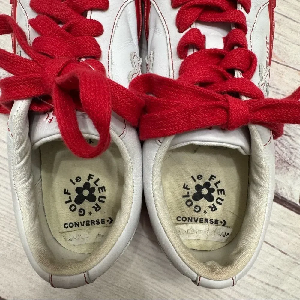 Converse One Star Ox Golf le Fleur Color Block Pack Red White Size 6.5 - Picture 5 of 7